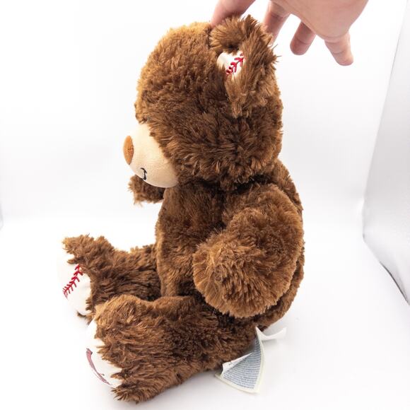 St. Louis Cardinals 16” Brown Build a Bear Teddy Baseball MLB STL Baseball Ears - Picture 2 of 9